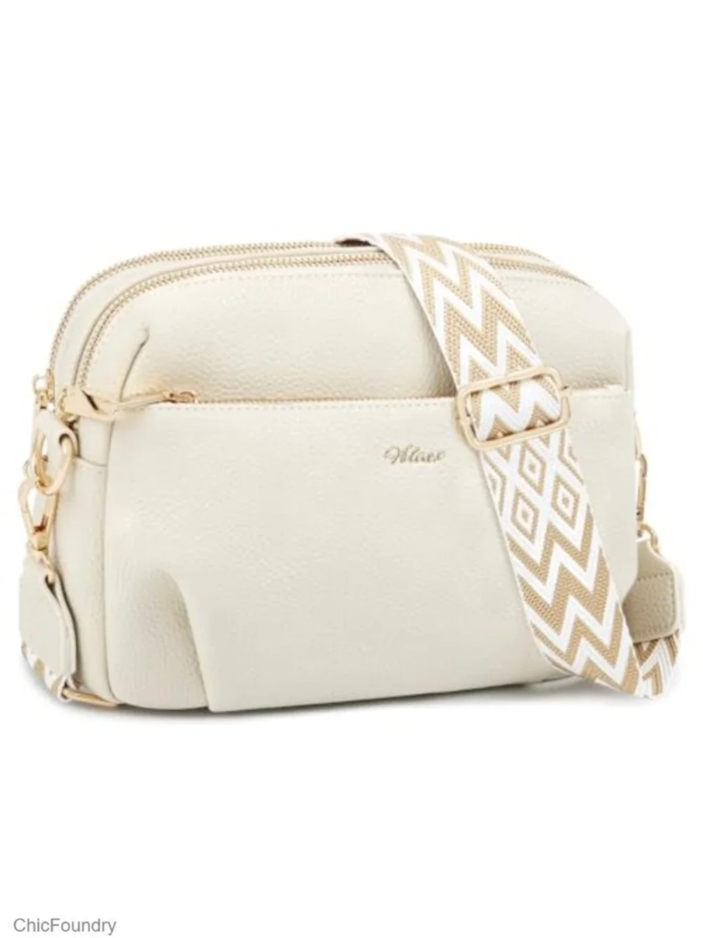 Vegan Leather Crossbody Bag Anti Theft RFID Blocking Multi Pockets Adjustable